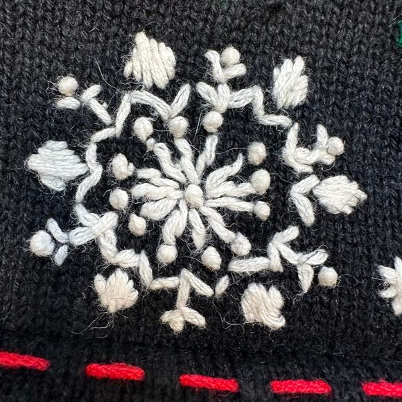 Y2K Segue Ugly Christmas Sweater Vest Black Size XL - Picture 5 of 7